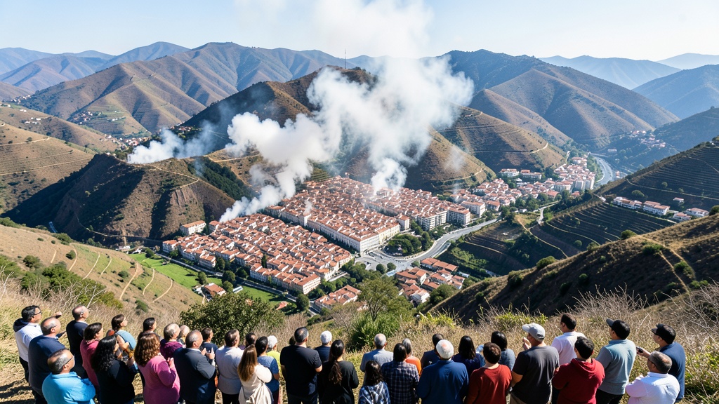 Incendio en el cerro Guagualzhumi afecta al valle de Cuenca desde el viernes